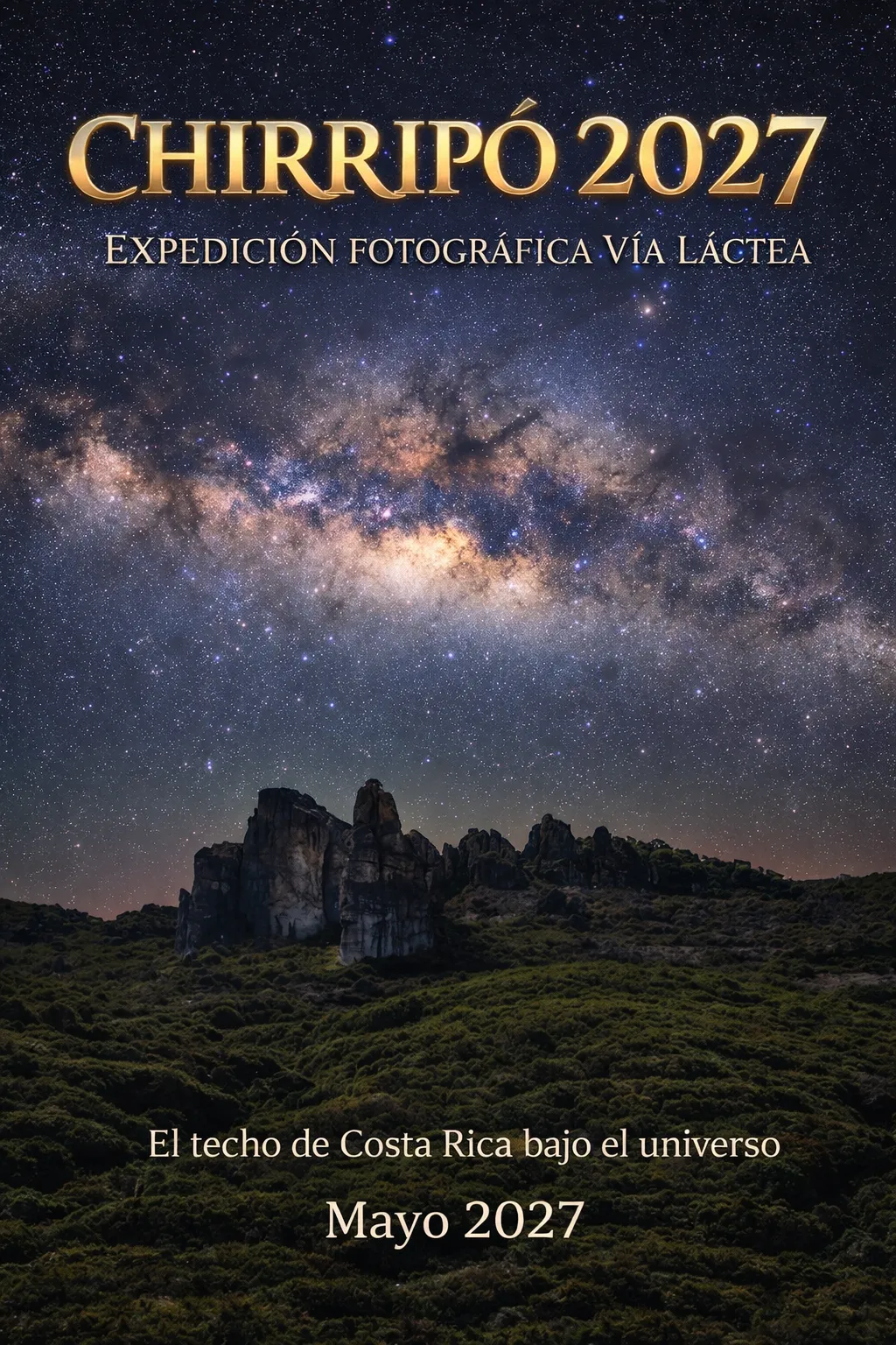 Via lactea en el Chirripo